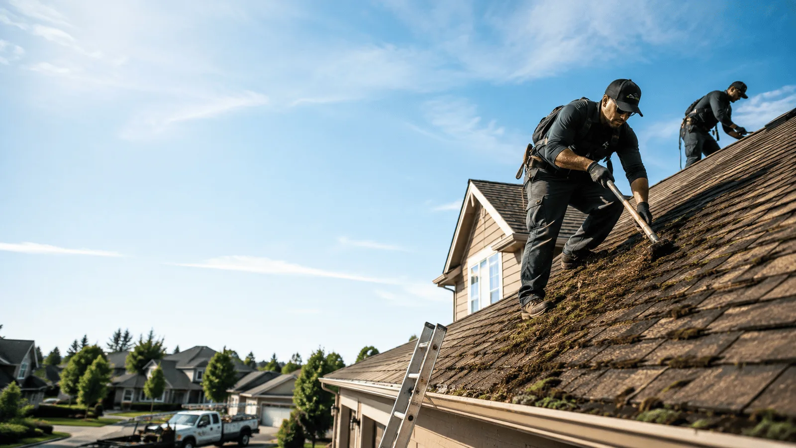Roof Moss Removal in Lena, IL near me